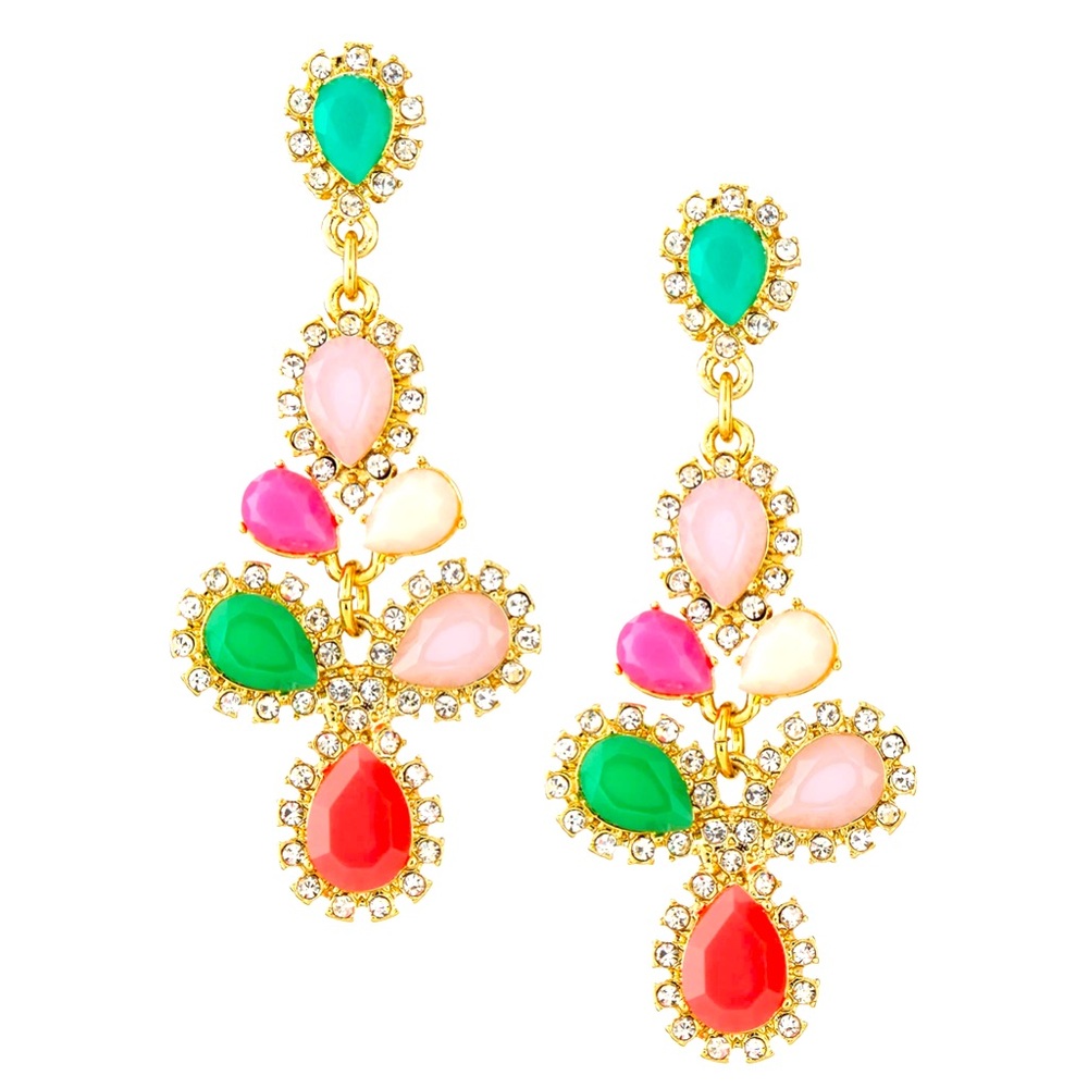 NWT Kate Spade Balloon Bouquet Chandelier Earrings